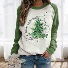 Laden Sie das Bild in den Galerie-Viewer, Lässiges Weihnachtsbaum-Sweatshirt