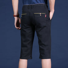 Laden Sie das Bild in den Galerie-Viewer, Elastische Faltenfreie Mittelgroße Anzughose für Herren aus Eisseide