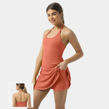 Laden Sie das Bild in den Galerie-Viewer, Ärmelloses Sport Tenniskleid Für Damen