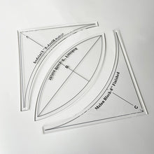 Laden Sie das Bild in den Galerie-Viewer, DIY Patchwork Nählineal Vorlage aus Acryl