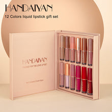 Laden Sie das Bild in den Galerie-Viewer, 12-farbiges Flüssiges Lippenstift-Set