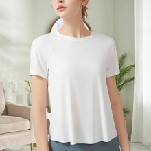 Laden Sie das Bild in den Galerie-Viewer, Geschlitztes Yoga-T-Shirt