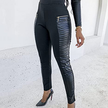 Laden Sie das Bild in den Galerie-Viewer, Damen Lederhose mit hohem Bund