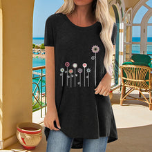 Laden Sie das Bild in den Galerie-Viewer, Damen Sommer Löwenzahn-T-Shirt