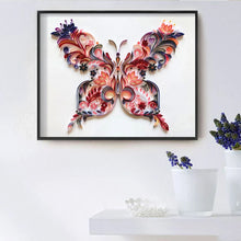 Laden Sie das Bild in den Galerie-Viewer, Papier-Malset - SCHMETTERLING