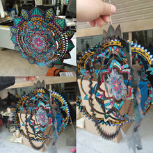 Laden Sie das Bild in den Galerie-Viewer, 3D Mandala Kinetischer Windspinner