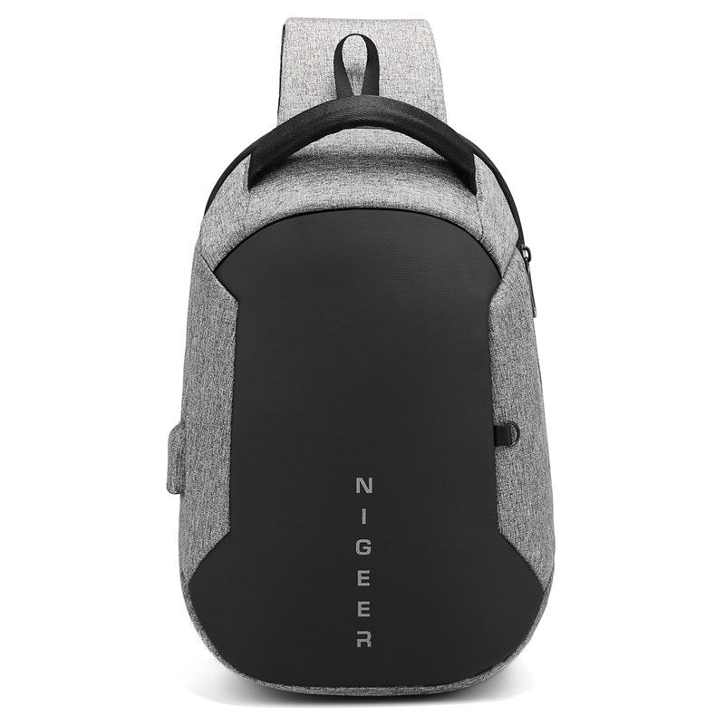 Herren Brusttasche mit USB-Ladefunktion