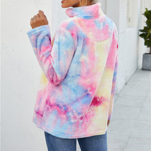 Laden Sie das Bild in den Galerie-Viewer, Plüschjacke mit Regenbogenverlauf