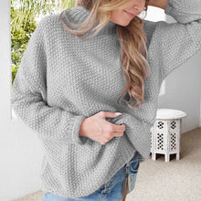 Laden Sie das Bild in den Galerie-Viewer, Strickpullover mit halbem Rollkragen für Damen