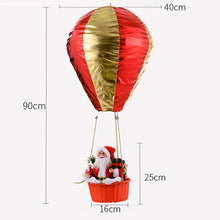 Laden Sie das Bild in den Galerie-Viewer, Weihnachtsdekoration-Weihnachtsmann Heißluftballon