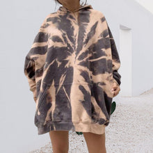 Laden Sie das Bild in den Galerie-Viewer, Lockeres Sweatshirt mit Kapuze für Damen