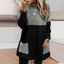 Laden Sie das Bild in den Galerie-Viewer, Pocket Veloursleder Sweatshirt