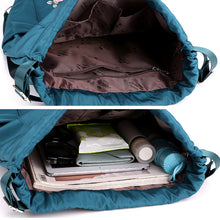 Laden Sie das Bild in den Galerie-Viewer, Faltbarer bestickter Kordelzug Rucksack