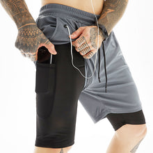 Laden Sie das Bild in den Galerie-Viewer, Schnell trocknende, lässige Fitness-Sportshorts für Herren
