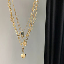 Laden Sie das Bild in den Galerie-Viewer, Metallische Halsketten-Set Für Damen