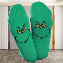 Laden Sie das Bild in den Galerie-Viewer, Monstersocken mit Grünhaarigem Muster