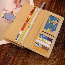 Laden Sie das Bild in den Galerie-Viewer, Damen Lange Geldbörse mit Blattmuster