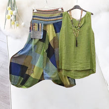 Laden Sie das Bild in den Galerie-Viewer, Lässige ärmellose Damenbekleidung im ethnischen Stil