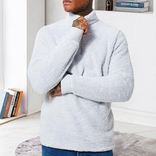 Laden Sie das Bild in den Galerie-Viewer, Langarm-Sweatshirt aus Plüsch für Herren