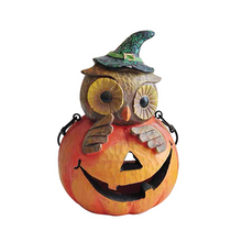 Laden Sie das Bild in den Galerie-Viewer, Halloween Kürbis Eule Ornament