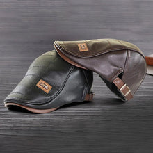 Laden Sie das Bild in den Galerie-Viewer, Neue trendige Baskenmütze aus Leder