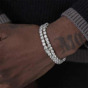Funkelndes Moissanit-Armband