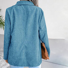 Laden Sie das Bild in den Galerie-Viewer, Revers-Blazer aus Cord für Damen