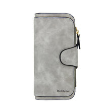 Laden Sie das Bild in den Galerie-Viewer, Damen gefrostete multifunktionale lange Geldbörse mit großem Fassungsvermögen