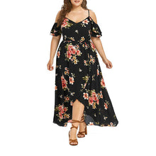 Laden Sie das Bild in den Galerie-Viewer, Bedrucktes sexy Trägerkleid für Damen