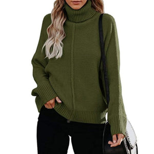 Gestrickter Rollkragenpullover