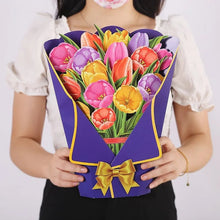 Laden Sie das Bild in den Galerie-Viewer, 3D-Pop-Up-Blumenstrauß-Grußkarte