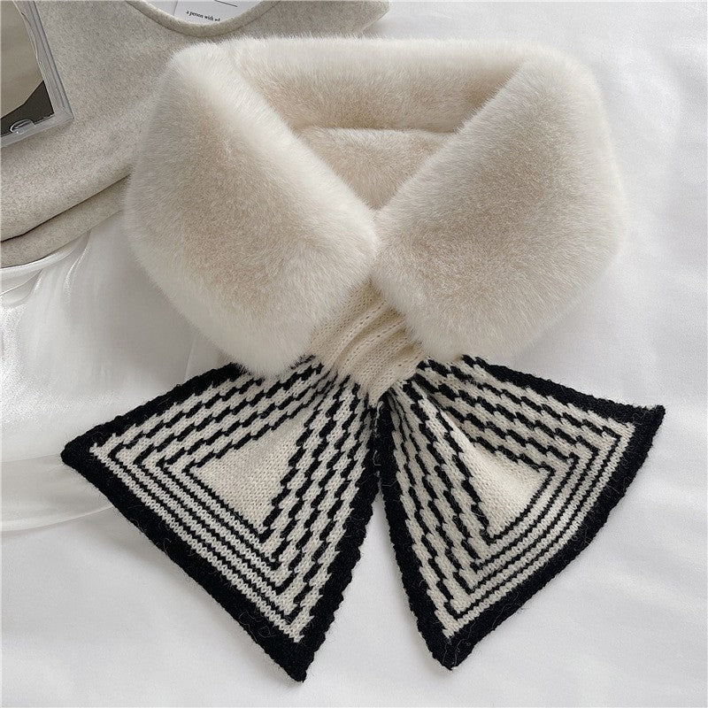 Süßer Warmer Plüschschal