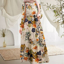 Laden Sie das Bild in den Galerie-Viewer, Neues Langes Kleid Mit Vintage-Print