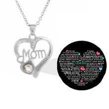 Laden Sie das Bild in den Galerie-Viewer, ,,Ich liebe dich Mama Liebe Herz&quot; Halskette