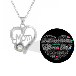 ,,Ich liebe dich Mama Liebe Herz" Halskette
