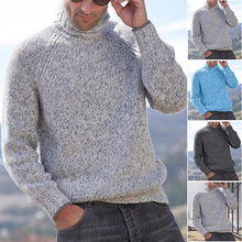Laden Sie das Bild in den Galerie-Viewer, Einfarbiger Vielseitiger Rollkragenpullover für Herren