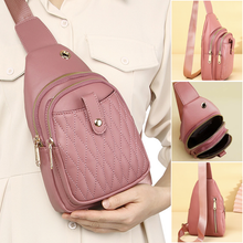 Laden Sie das Bild in den Galerie-Viewer, Kleiner Sling-Rucksack für Damen Leder