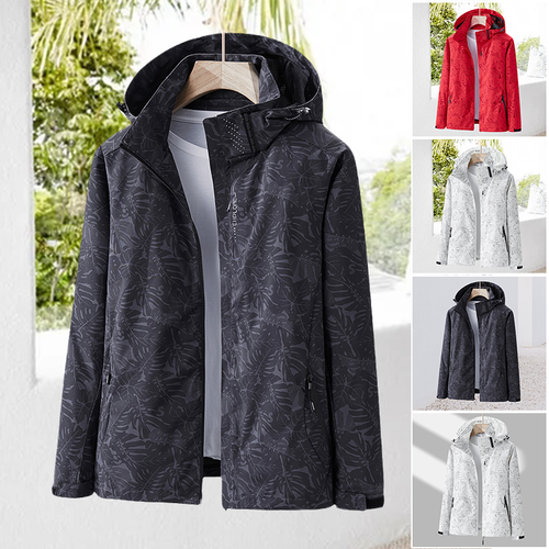 Stylische Winterjacke mit Stehkragen und Kapuze