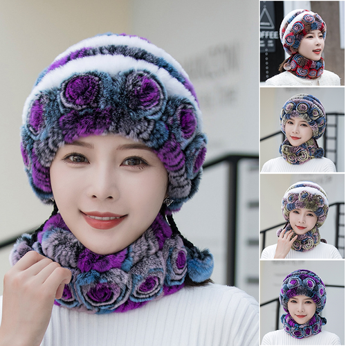 Rex-Kaninchenfellmütze