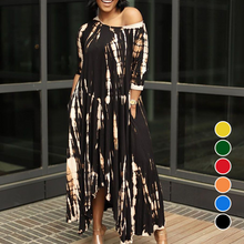 Laden Sie das Bild in den Galerie-Viewer, Unregelmäßiges Kleid mit Batikmuster