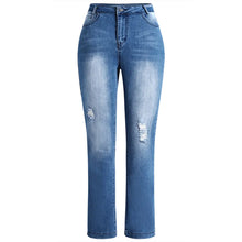 Laden Sie das Bild in den Galerie-Viewer, Damenjeans mit hoher Elastizität
