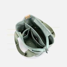 Laden Sie das Bild in den Galerie-Viewer, Einfarbige Picknicktasche mit mehreren Taschen