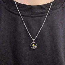 Laden Sie das Bild in den Galerie-Viewer, Sonnenaufgang und Sonnenuntergang Paar Halskette