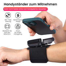 Laden Sie das Bild in den Galerie-Viewer, Um 360° drehbares Handy-Armband mit Handyhalter