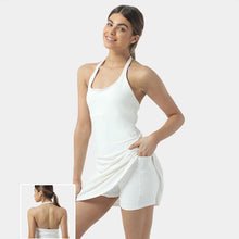 Laden Sie das Bild in den Galerie-Viewer, Ärmelloses Sport Tenniskleid Für Damen