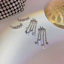 Laden Sie das Bild in den Galerie-Viewer, Stilvolle Ohrringe mit Sternfransen