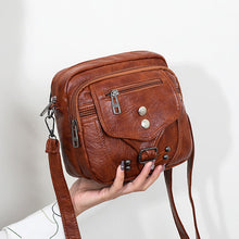 Laden Sie das Bild in den Galerie-Viewer, Damen Vintage Umhängetasche aus weichem Leder