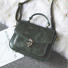 Laden Sie das Bild in den Galerie-Viewer, Damen Vintage Einzigartige Ledertasche mit Schnalle