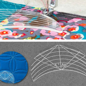 DIY-Verarbeitung Nählineal Vorlage Patchwork-Werkzeuge +Quiltfußpresse