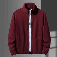 Laden Sie das Bild in den Galerie-Viewer, Wende-Sweatshirt mit Stehkragen aus Fleece